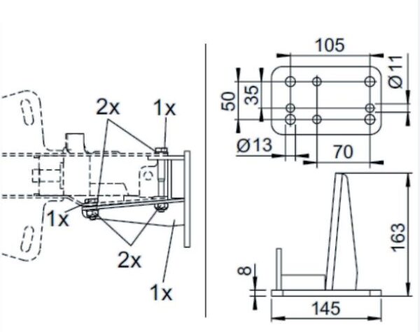 NOKKAPYÖRÄN KIINNIKETUKI AL-KO 161S/251S - Image 3