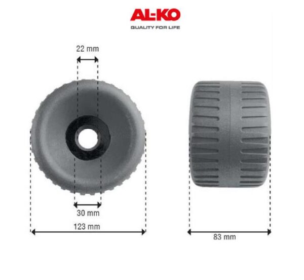 SIVURULLA 123x83MM KEINUVA Ø22MM - Image 4