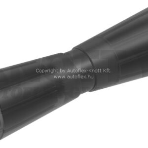 KÖLIRULLA 12" 305MM MUSTA PVC KNOTT