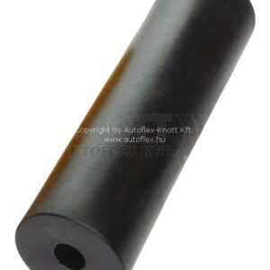 RULLA 2,5" 220MM MUSTA PVC KNOTT