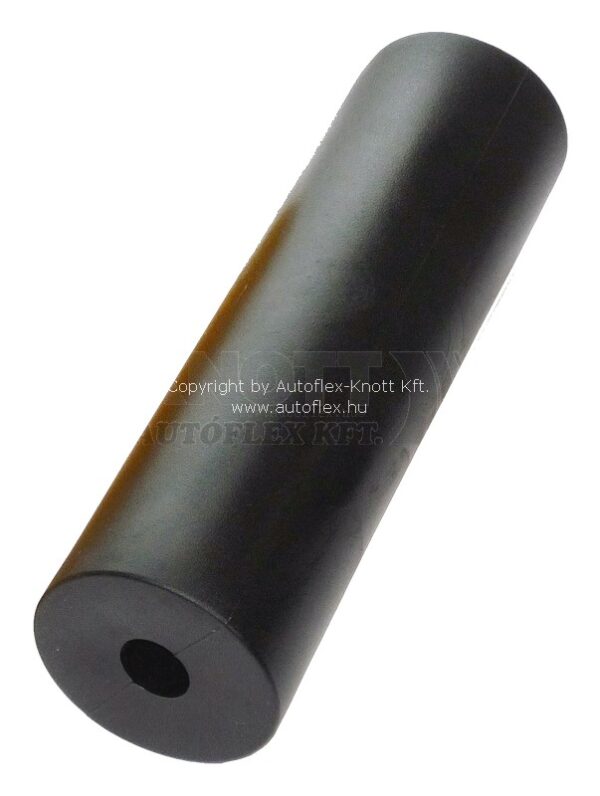 RULLA 2,5" 220MM MUSTA PVC KNOTT