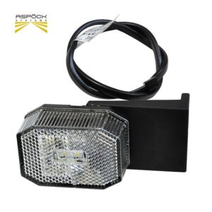 LED ETUVALO KUMIKIINNIKKEELLÄ 12/24V DC JOHDOLLA