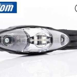 LED ÄÄRIVALO PUNAINEN/VALKOINEN+KIINNIKE 12-36V