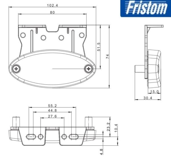 LED ETUVALO KULMAKIINNIKE 12-36V DC JOHDOLLA - Image 6