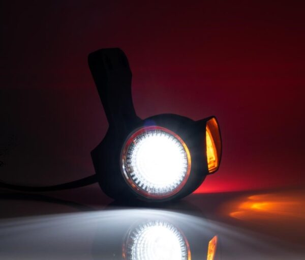 LED ÄÄRIVALO PUNAINEN/VALKOINEN+SIVUVALO VASEN 12-24V - Image 4