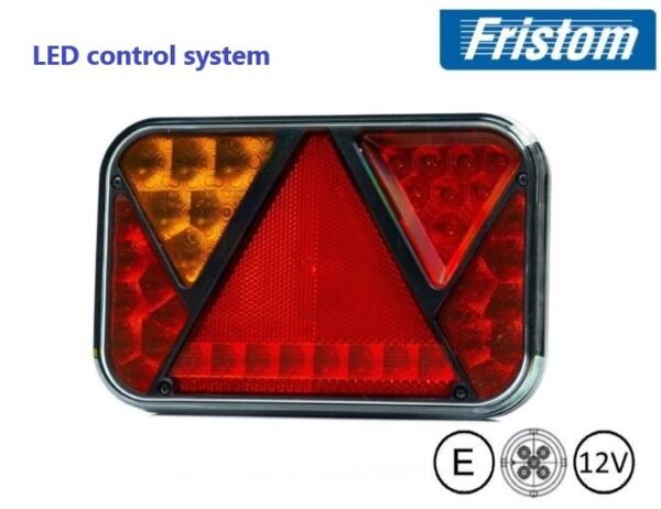LED TAKAVALO 12-15V VASEN 5-PIN BAJONET+VASTUS