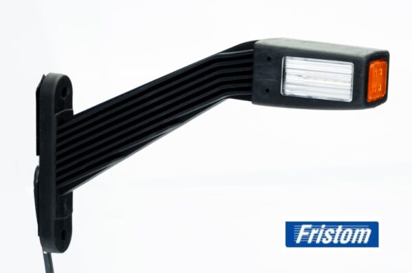 LED ÄÄRIVALO PUNAINEN/VALKOINEN+SIVUVALO VASEN 12-36V VIISTOVARSI - Image 2
