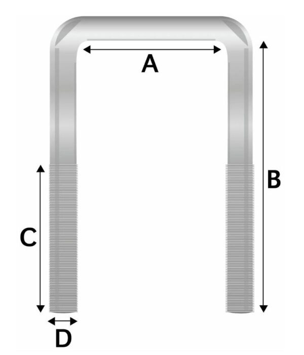 U-PULTTI KANTIKAS 80X60MM 2KPL - Image 2